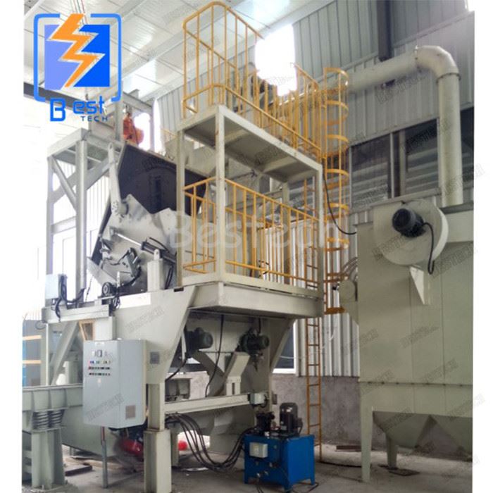 automatic rotary drum shot blasting machine2
